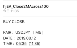 移動平均線2本 Ma2本 クロス決済ea Hjea Close2macross100 老後安泰ストレスフリー 毎日笑顔でルンルン気分